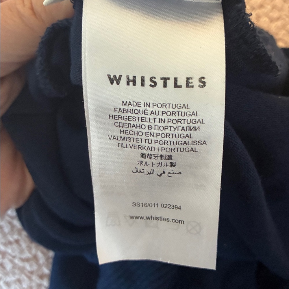 WHISTLES Navy Blue Crop Top - Picture 9 of 12